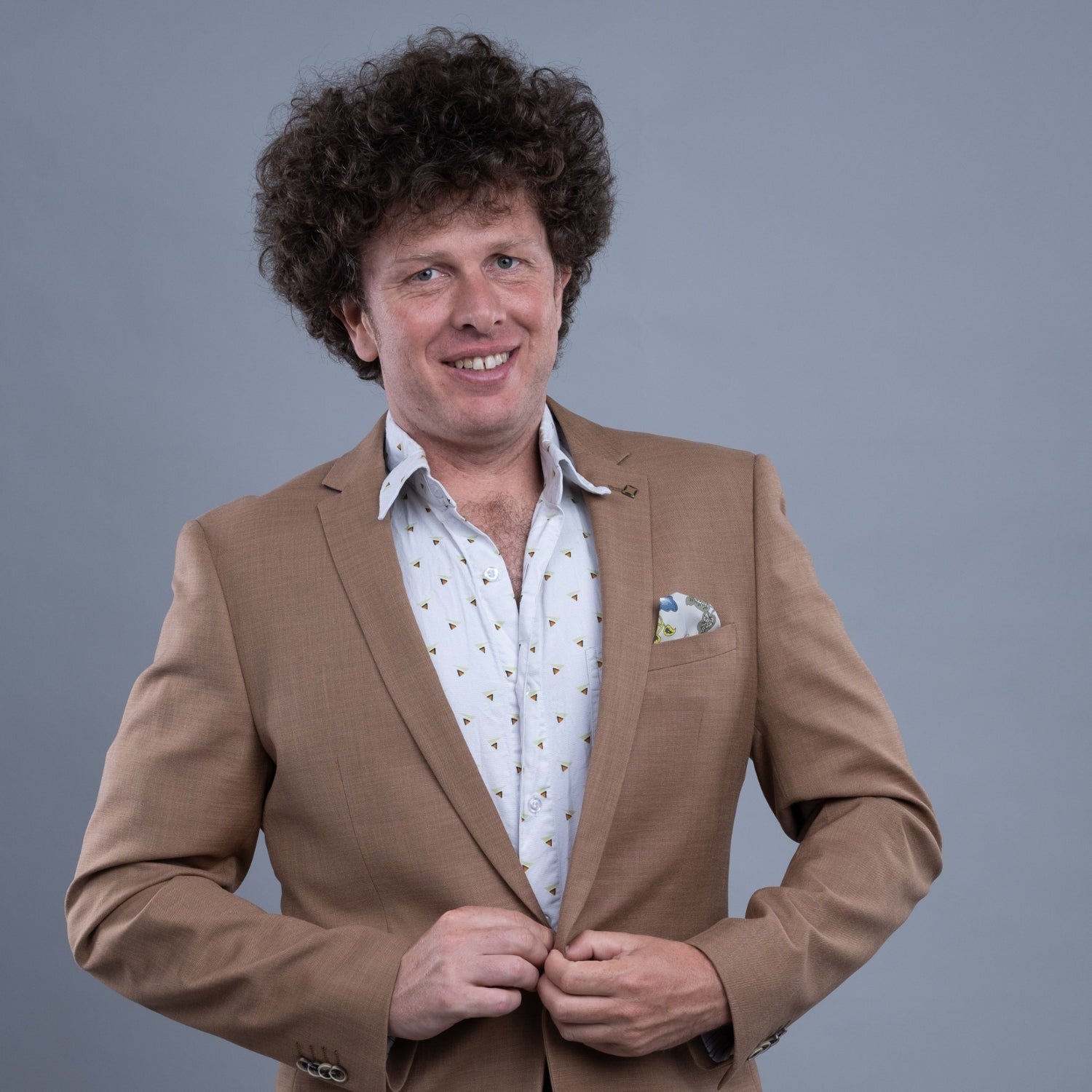 Headshot of comedian Nick Capper, known for his unique agricultural comedy style.